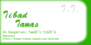 tibad tamas business card